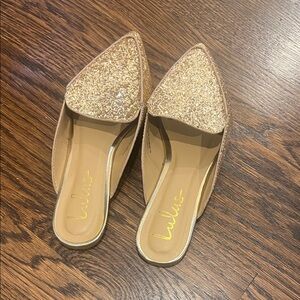 Lulu's Sparkling Rose Gold Women's Mules